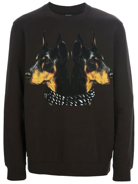 givenchy sweater with dog|Givenchy crest sweatshirt.